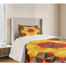 Geometric Fractal Art Bedspread Set