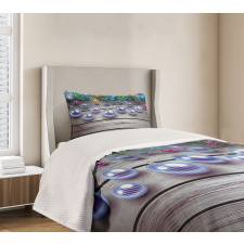 Vivid Branches on Wooden Bedspread Set