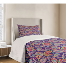 Retro Hippie Motives Bedspread Set