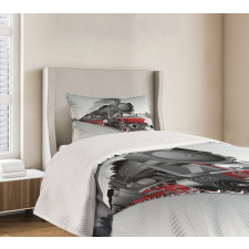 Railway Train Art Bedspread Set