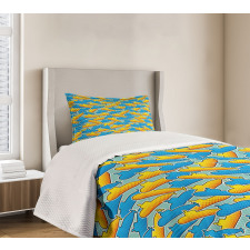 Pop Art Style Bedspread Set