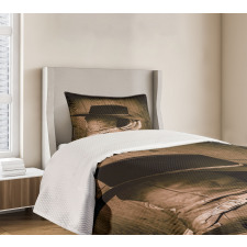 Wild Cowboy Hat Wooden Bedspread Set