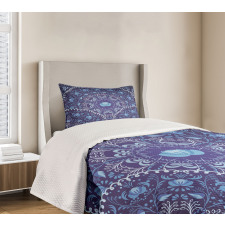 Oriental Circular Design Bedspread Set