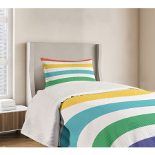 Rainbow Kids Pattern Bedspread Set