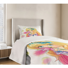 Manga Cartoon Artwork Bedspread Set