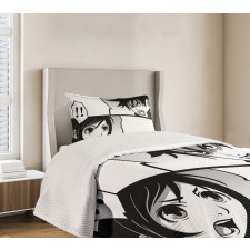 Japanese Cartoon Comic Bedspread Set