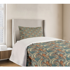 Contrast Vivid Tones Bedspread Set