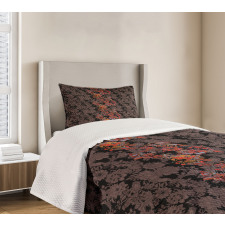 Japanese Vivid Florals Bedspread Set