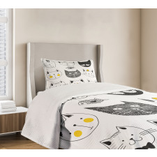 Cats with Fish Bedspread Set