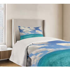 Tropical Island Beach Bedspread Set