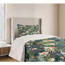 Botanic Tropic Leaves Bedspread Set