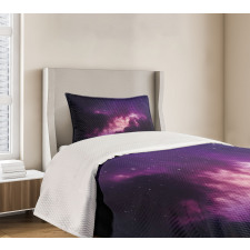 Stars Dark Night Sky Bedspread Set