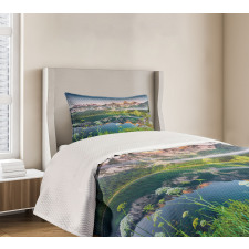 Austrian Alps Mountain Bedspread Set