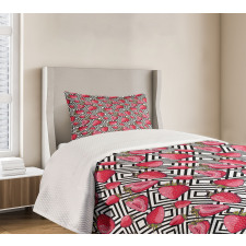 Chevron Striped Design Bedspread Set