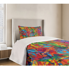 Rainbow Circled Pattern Bedspread Set