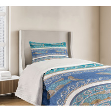 Marine Style Pattern Bedspread Set