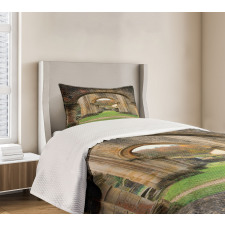 Autumn Ruins View Bedspread Set