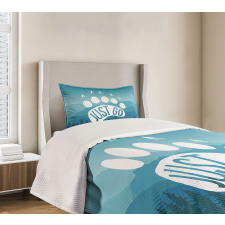 Mountains Graphic Bedspread Set