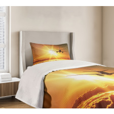 Widebody Jet Air Plane Bedspread Set