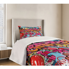 Hip Hop Street Art Bedspread Set