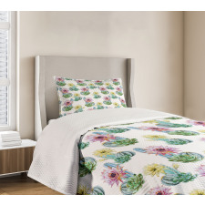 Mexican Plant Cactus Bedspread Set