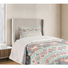 Floral Paisley and Aztec Bedspread Set