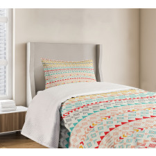 Boho Stripes and Shapes Bedspread Set