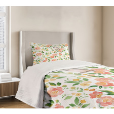 Flower Petals Blossoms Bedspread Set