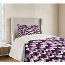 Zig Zag Retro Arrows Bedspread Set