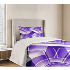 Trippy Digital Shapes Bedspread Set