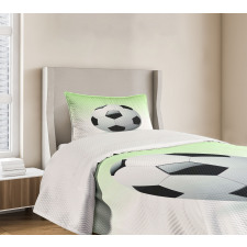 Football Soccer Ball Bedspread Set