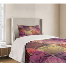 Modern Mandala Motif Bedspread Set