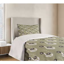 Flowers Dotted Bedspread Set