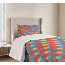 Big Small Triangles Retro Bedspread Set