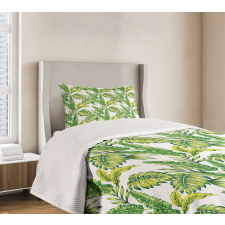 Bamboo Palms Foliage Bedspread Set