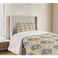 Square Shaped Lines Bedspread Set