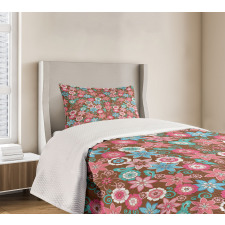 Flower Petals Florets Bedspread Set