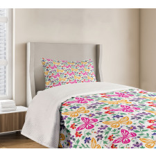 Vibrant Summer Blooms Bedspread Set