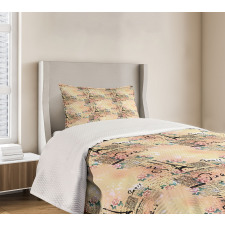 French Lettering Bedspread Set