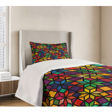 Window Glass Pattern Bedspread Set