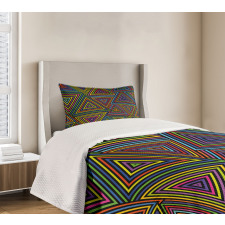 Rainbow Colors Design Bedspread Set