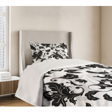 Abstract Leaf Ivy Swirl Bedspread Set