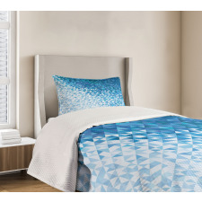 Digital Ombre Mosaic Bedspread Set