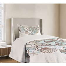 Scallop Starfish Whelk Bedspread Set