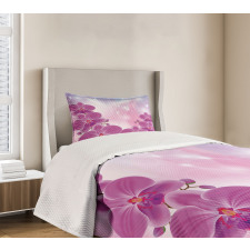 Exotic Orchid Flowers Bedspread Set