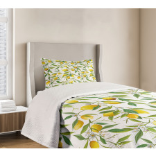 Lemon Woody Romantic Bedspread Set