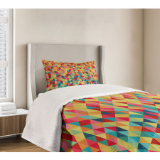 Triangles Fractal Aztec Bedspread Set