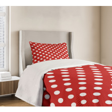 Polka Dots Circular Forms Bedspread Set