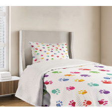 Animal Footprints Bedspread Set