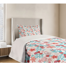 Flowers Berries Bedspread Set